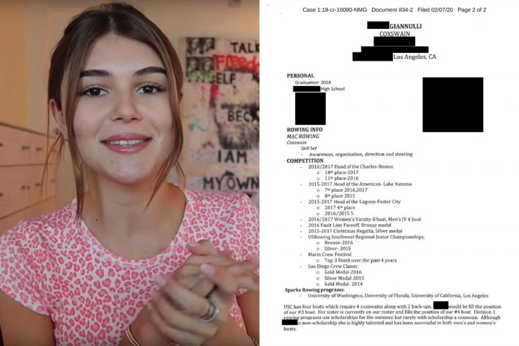 Lori Loughlin's Daughter Olivia's Fake College Resume